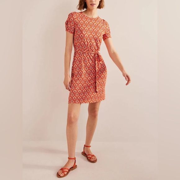 BODEN Knot Detail Jersey Mini Dress - Picture 4 of 11